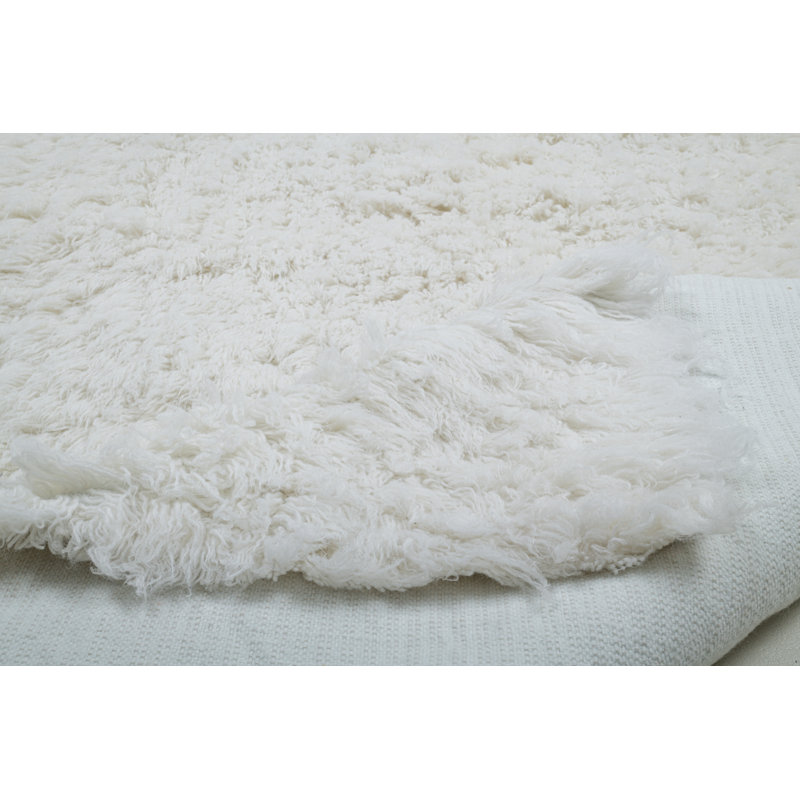 Solid Colour Wool Hand Woven Area Rug, Rectangle 140 x 190cm