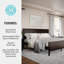Lit plateforme en bois avec tête de lit et pied de lit Martha Stewart Corbin-97967488-97967489