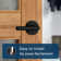 Milan Round Rose Dummy Lever In Matte Black
