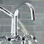 Garniture de robinet de baignoire à pattes à fixation sur le comptoir à 3 poignées aqua vintage Concord-50911598