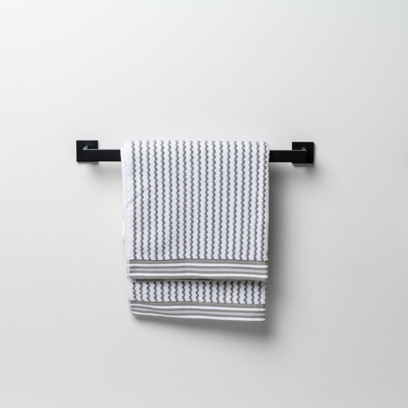 Porte-serviettes mural, Noir mat