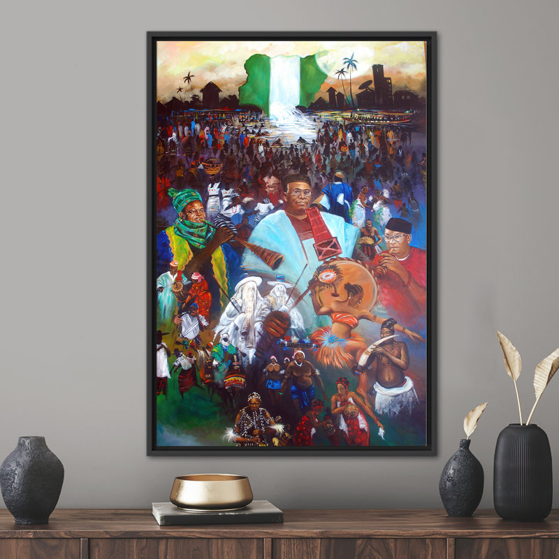 Print on Canvas, Black Floater Framed, 30 cm H x 20 cm W