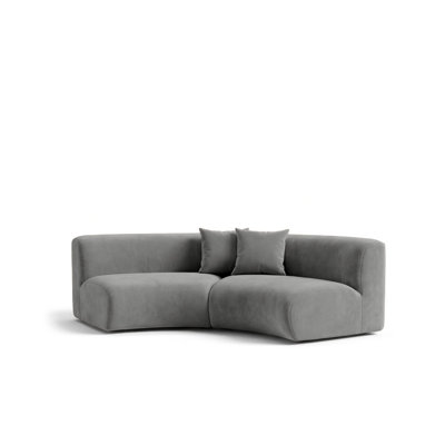 2 Seater Velvet Sectional
