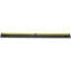Ensemble de 4 rampes de protection pour câbles en caoutchouc jaune et noir capacité de 1 canal de 1 canal 39,86 x 6,69 x 5,51 po