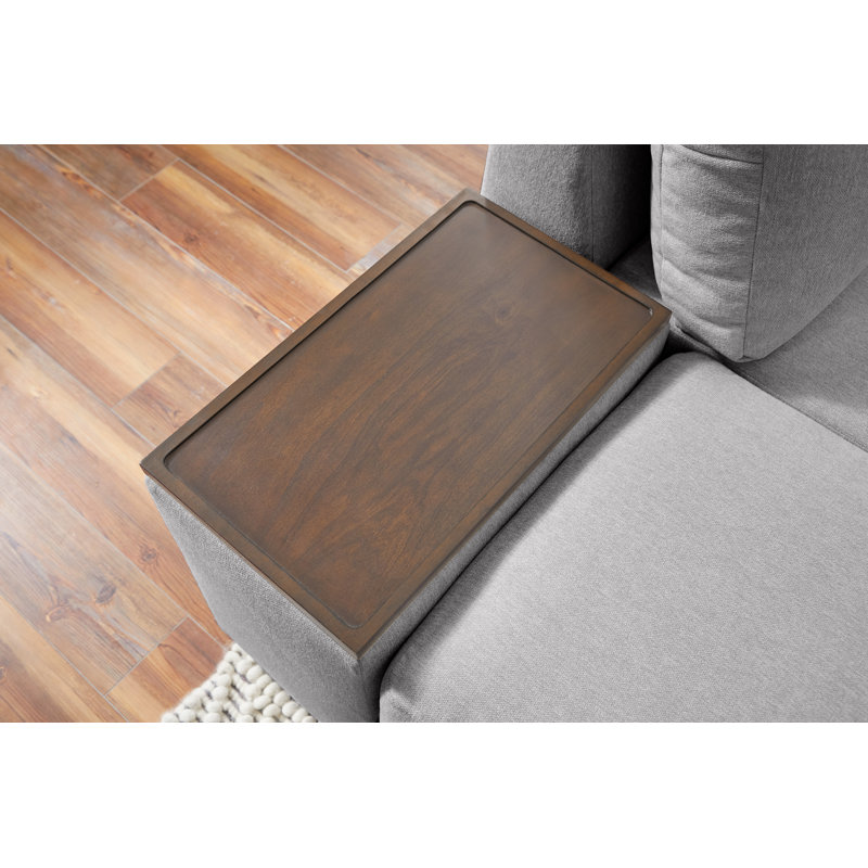 Flex Storage Smart Hub for Flex Sectional, Gray Polyester Blend
