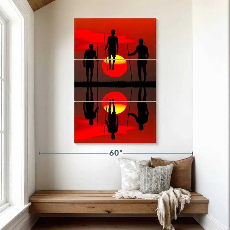 Leisha Maasai Traditional Ritual, 50" H x 32" W