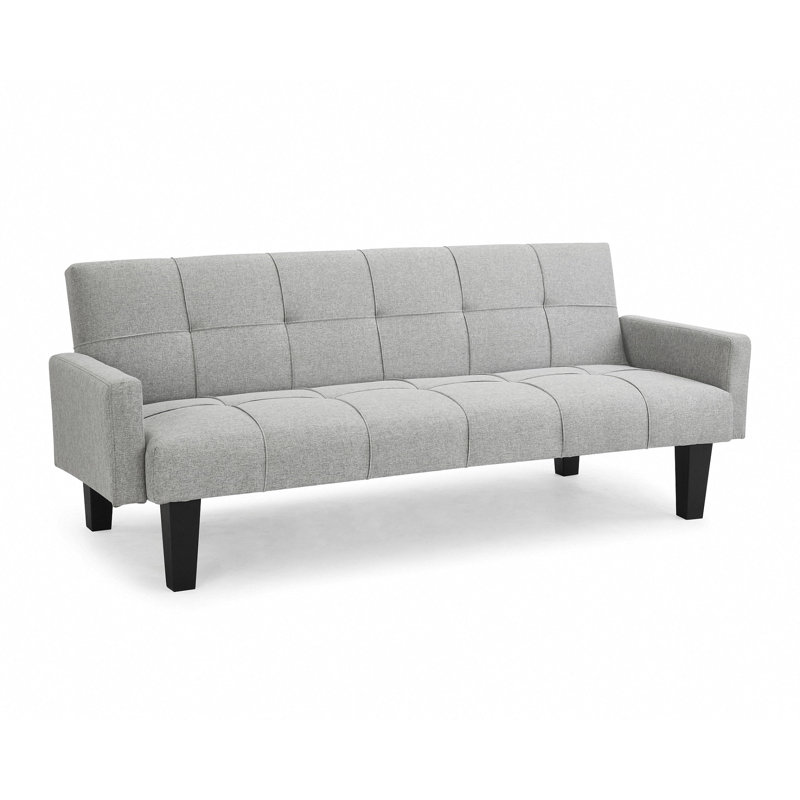Kayla-Faith 3 Seater Polyester Sofa Bed, Light Grey