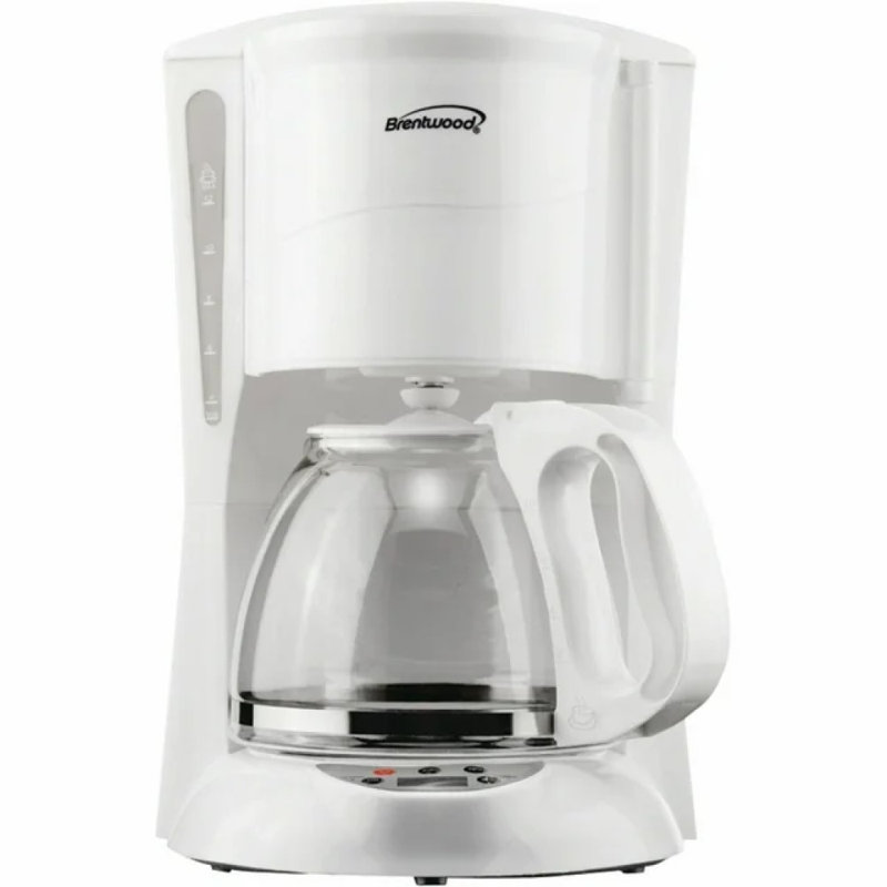 Cafetière numérique blanche 12 tasses Brentwood