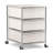 3 Drawer Steel Filing Cabinet With Wheels 24''H X 16.3''W X 20.5''D (1 Set)-1105637351