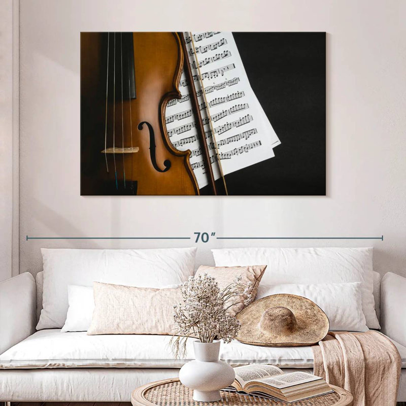 Feuilles de pratique pour violon, H 32 po x l 48 po