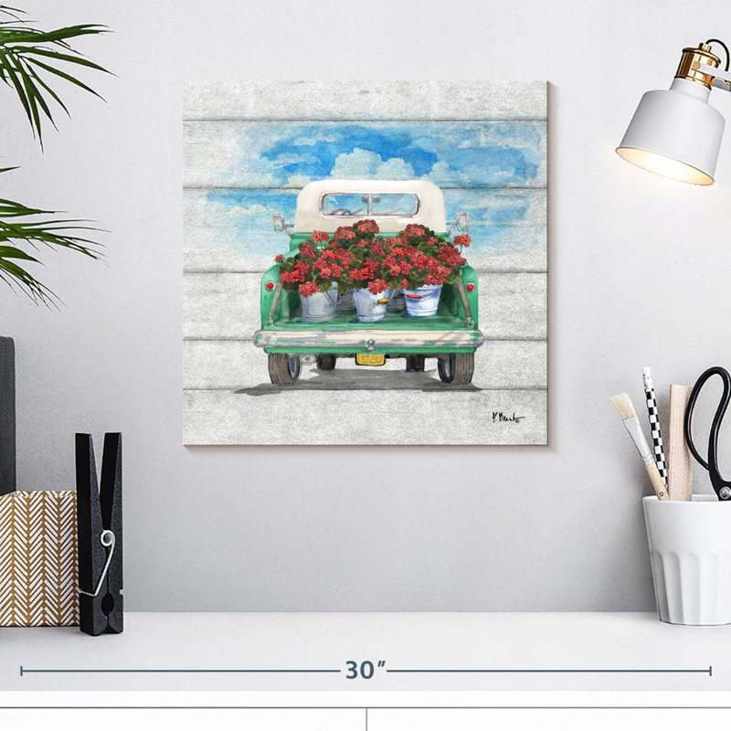 Camion à fleurs Mehar II, H 16 po x l 16 po
