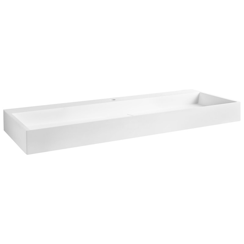 Wall Hung Basin QUENKO, 1, 1200cm H x 460cm W x 120cm D, White