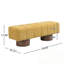 Banc rembourré avec pieds en bois robustes-1120124408