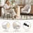Modern Fabric Upholstered Dining ArmChair with Metal Legs, Ergonomic Back-408829199