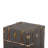 Lannigan Vintage Storage Chest with Buckle Hinged Top, Linen Accent End Side Table