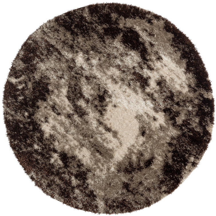 Losana Abstract Area Rug in Brown