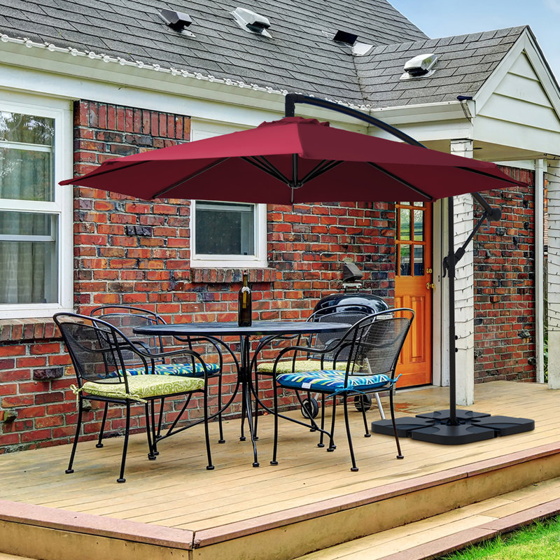 Parasol en porte-à-faux 10 ', Rouge