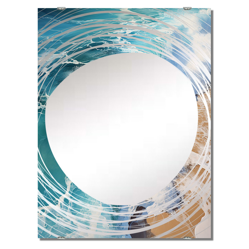 Fulgham - Miroir mural plage et océan MIR139355, 40 po x 30 po