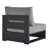 Modway Tahoe Outdoor Patio Powder-Coated Aluminum Modular Armless Chair-95616627