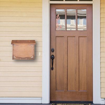 Pasadena Brass Wall Mounted Mailbox