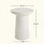 Table d'appoint durable MGO Terrazzo au design contemporain, parfaite pour une utilisation intérieure et extérieure, aucun assemblage requis