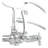 3 Handle Bathroom Clawfoot Tub Faucet with Diverter-98016237