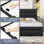 Grand cadre de lit avec 2 stations de charge USB-62616934