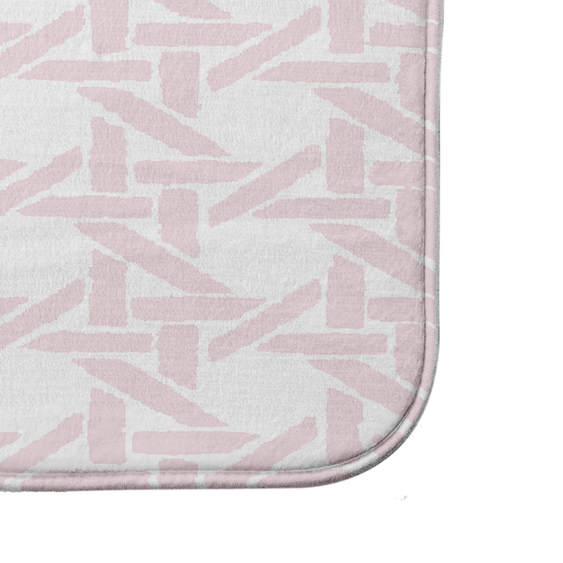 Tapis de bain Hess, l 24 po x L 36 po, Rose