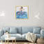 Bleu et festif - Peinture sur papier-72478872-72478874