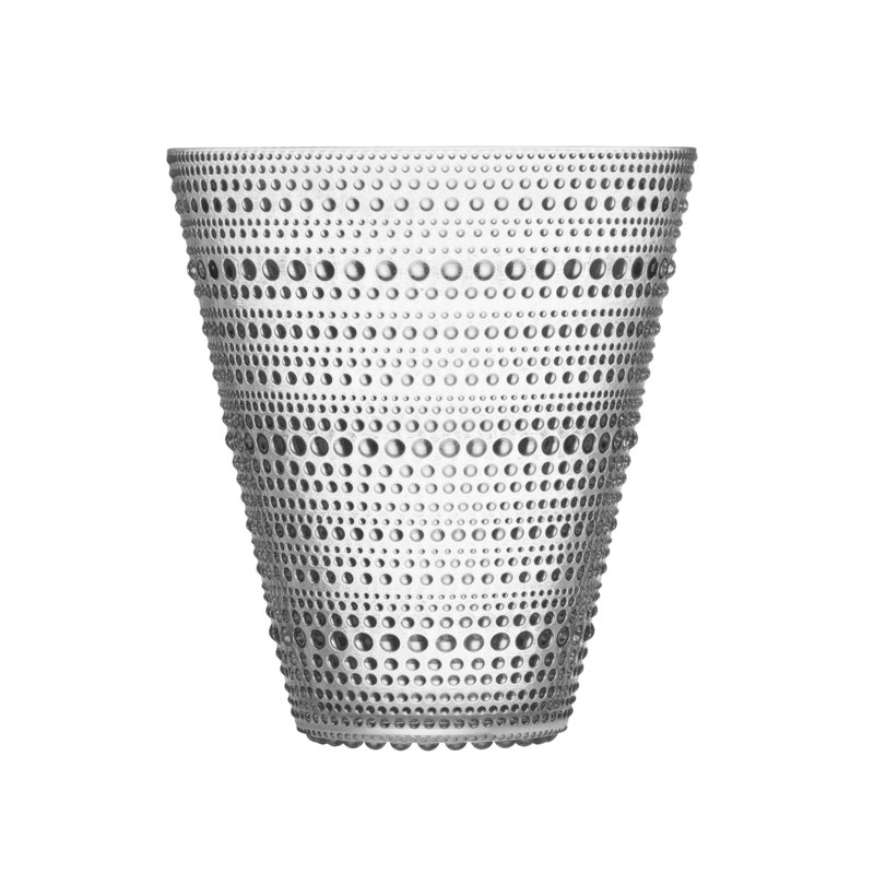 Kastehelmi 6" Glass Table Vase, Clear