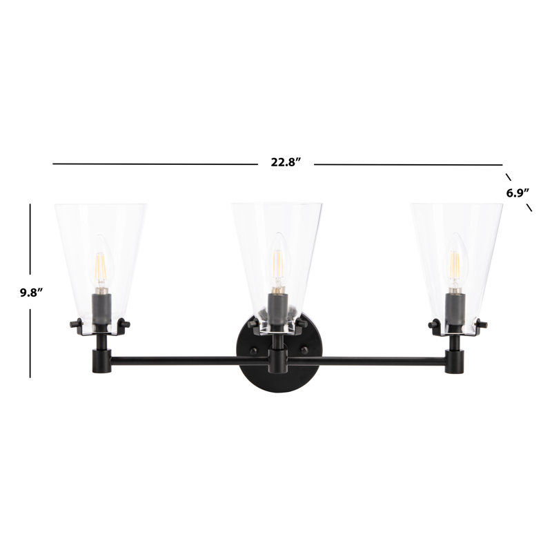 Andersonville 3 - Light Dimmable Vanity Light, Matte Black