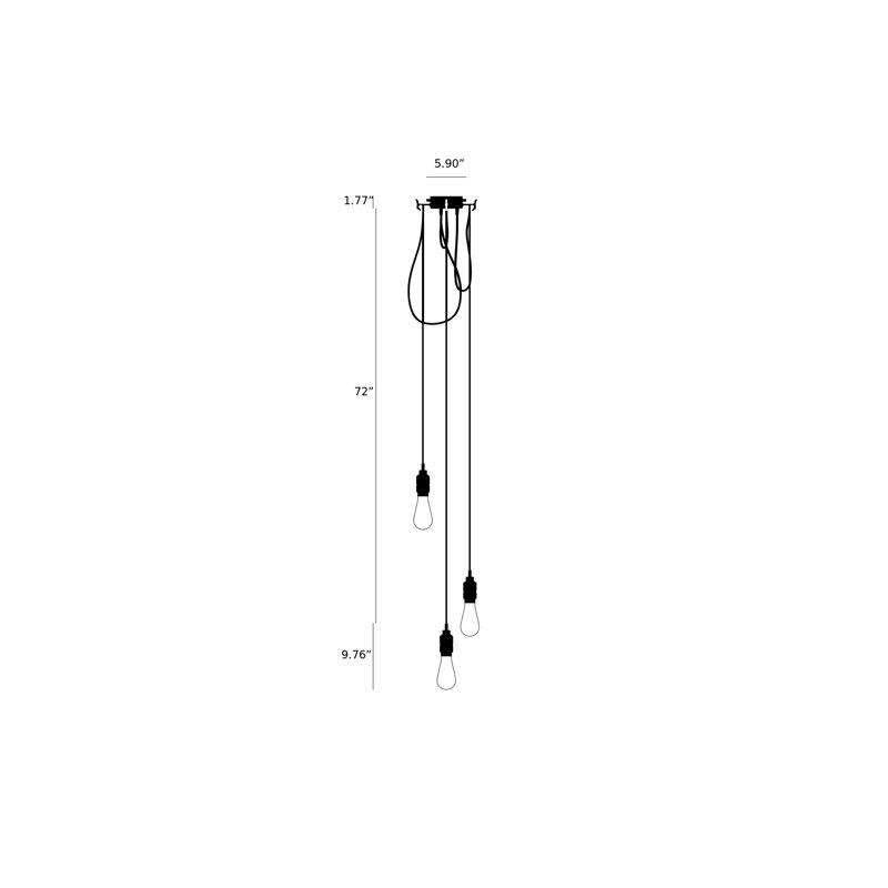 3 - Light Pendant, Brass