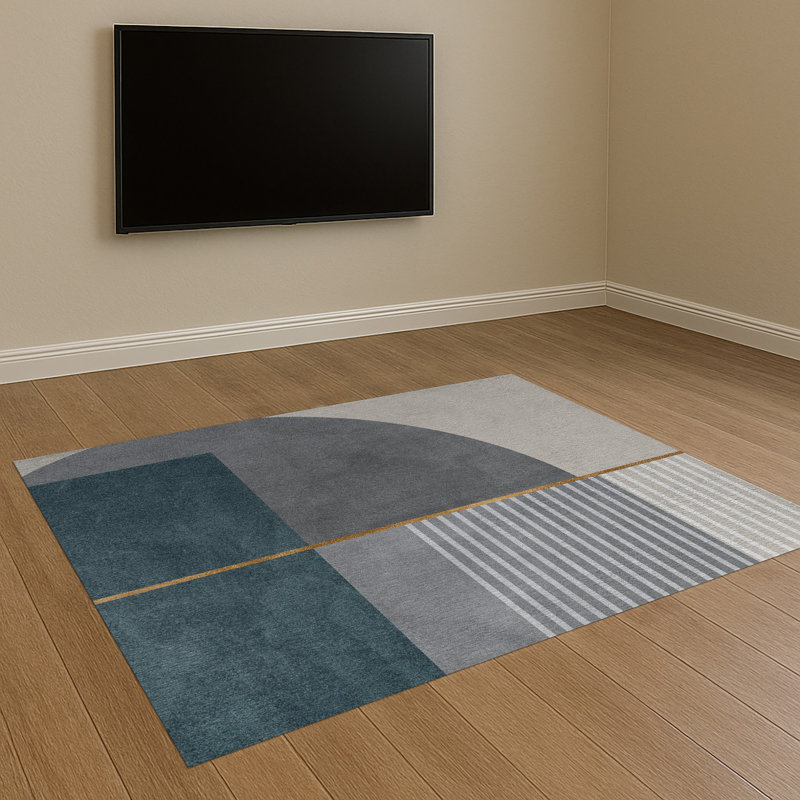 Geometric Area Rug, Rectangle 90 x 150 cm