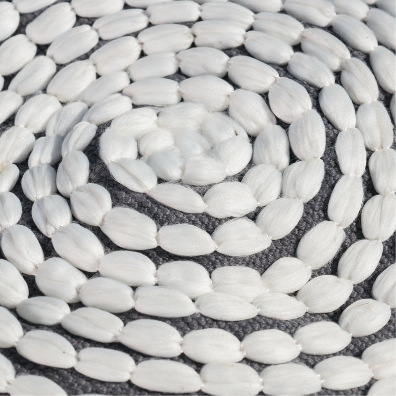 Pouf cylindrique blanc fabriqué à la main - capacité géométrique de 250 lb d'eau pour l'intérieur, Blanc