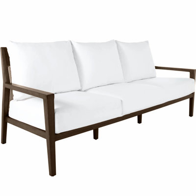 Savannah 86" Wide Outdoor Rectangle Sofa with Cushions