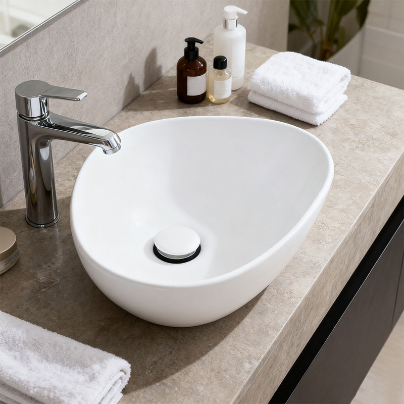 Metro Lane 590mm L x 400mm W Ceramic Specialty Sink, White