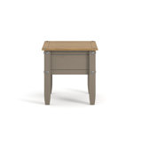 Hughestown Side Lamp Table, solid pine, antique wax finish, Corona design