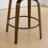 Mid-Century Modern Walnut Bentwood Swivel Bar Stool With Thick Cushioned Seat & 350 Lbs Capacity-131775842