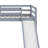 Twin Size Rubber Wood Low Loft Bed – Slide, Ladder & Safety Guardrails-135783432