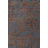 Rapture Gray/Orange Camouflage Luxury Area Rug