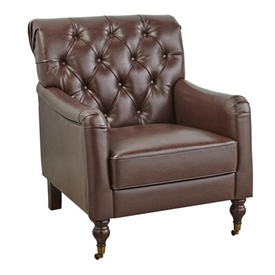 Gambrell Faux Leather Armchair