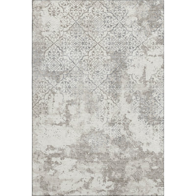 Premium Machine Washable Prisco Ivory Rug