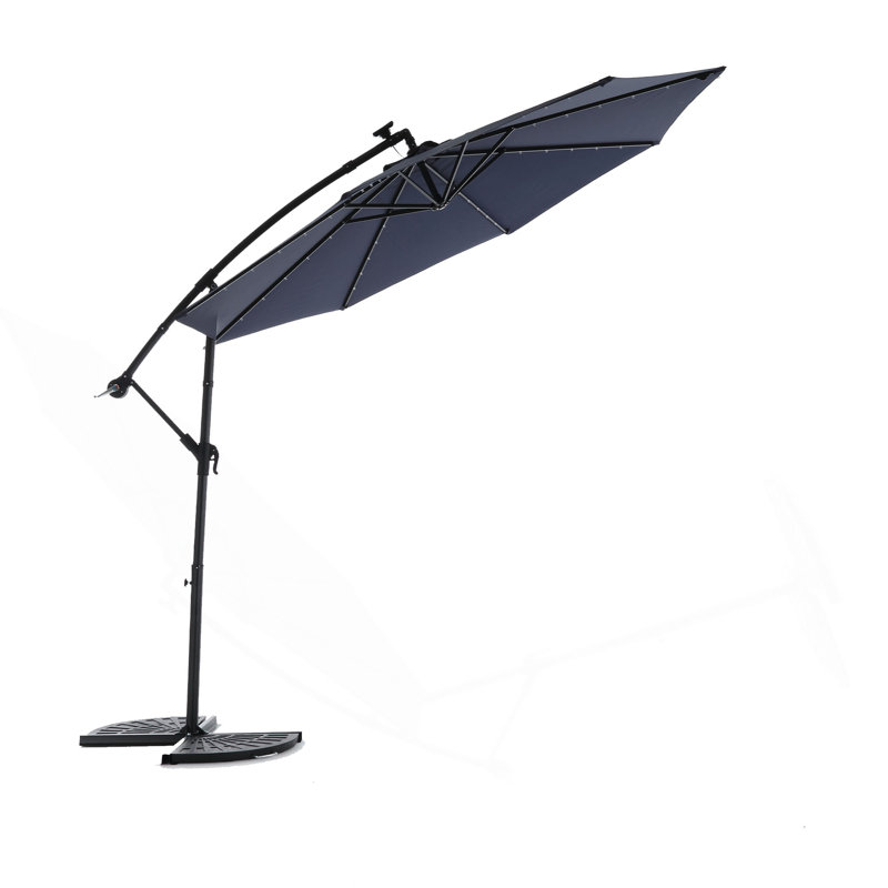 Parasol de marché à DEL 10 pi, Marine