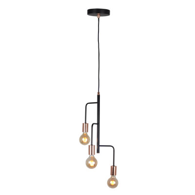 Effie 3 - Light Black Sphere Pendant