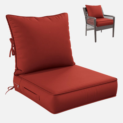 Outdoor Deep Seating Cushion Set Indoor And Outdoor Seat / Back Cushion, Available In 4 Sizes