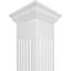 Colonne en PVC cannelée, carrée et couronnée Craftsman Classic-36091005-118304420