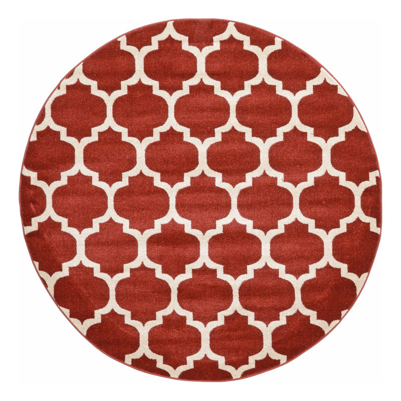 Molly Geometric Indoor Rug, Round 8'