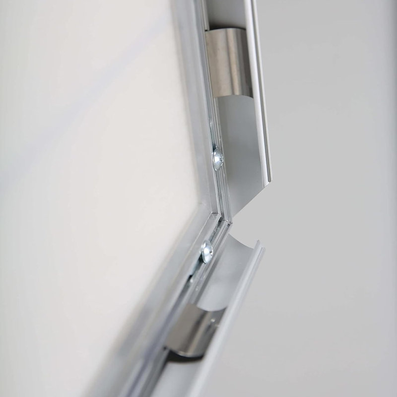 M&T Displays Snap Poster Frame, Aluminum Profile Size, Front Loading, Wall Mounting, Photo, Picture, Document, Certificate, Sign Holder