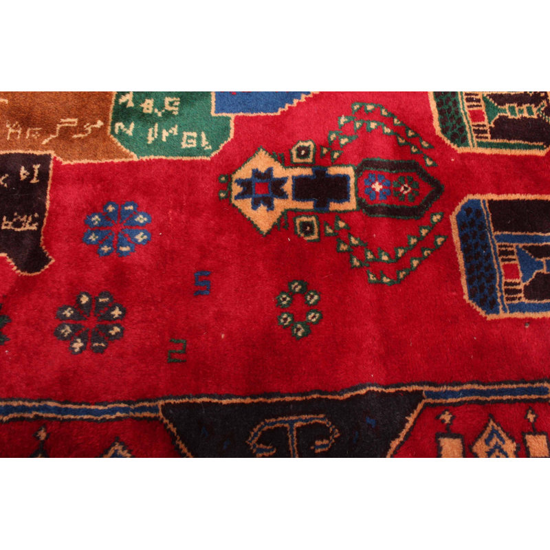 Rizbaft Red Rug 3'6" x 5'11"