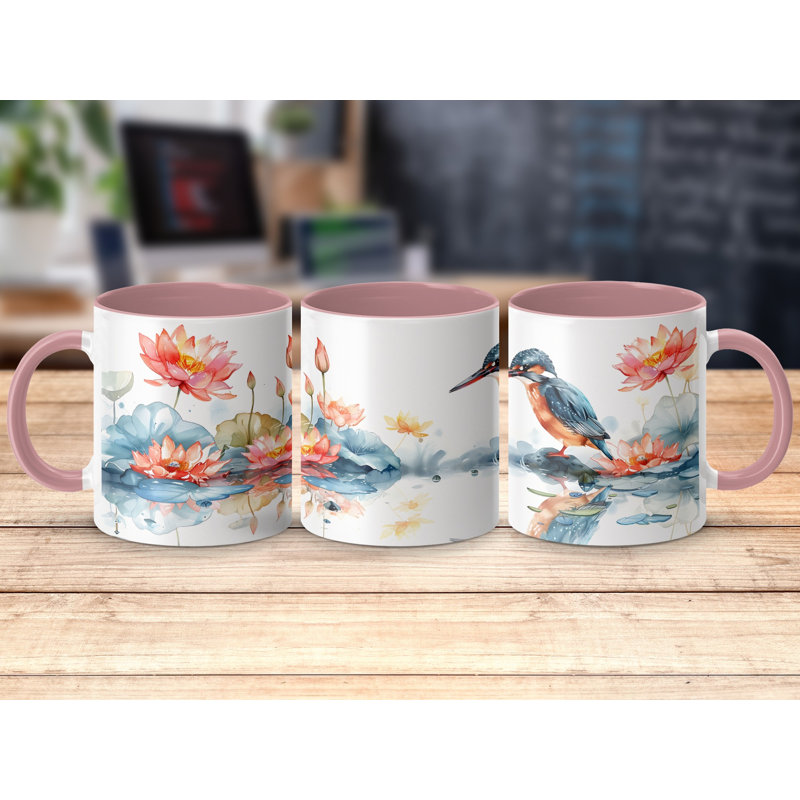 Ceramic Coffee Mug, Pink